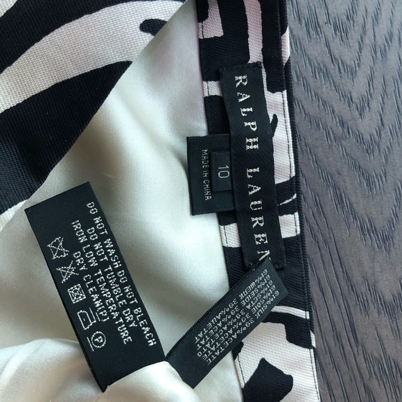 Ralph Lauren black label silk geometric skirt - Picture 5 of 5